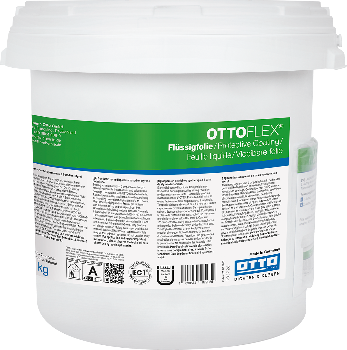 OTTOFLEX Liquid Waterproofing 7kg - For Bathrooms and Wet Rooms
