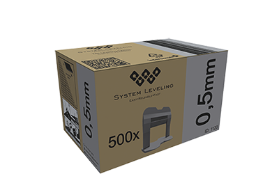 Tile levelers 0.5mm – For professional installation