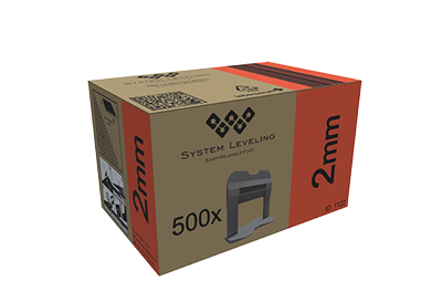 Tile levelers 2mm – For professional installation