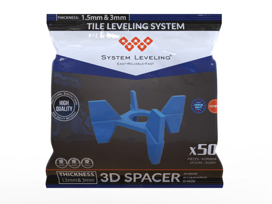 3D Fliesenabstandshalter – Kreuzclips für perfekte Fliesenecken (1,5 mm & 3 mm)