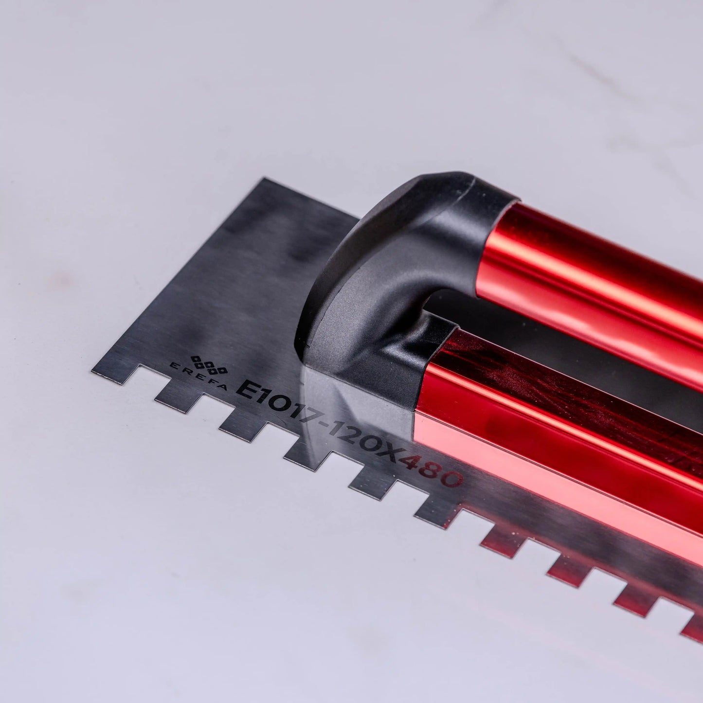 E1017 Inox gleterica sa alu drškom-12mm zubi