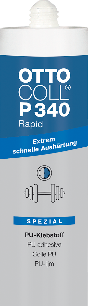 OTTOCOLL P 340 Rapid - Ekstremno jak brzi PU lepak, sivi, 310ml