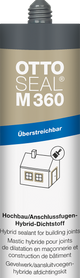 OTTOSEAL M360 Hibridni zaptivač za fasade i spojeve, 310ml - Beton siva