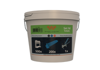 Set S za nivelisanje pločica 1mm – Pakovanje sa nivelatorima, kajlama i klešta