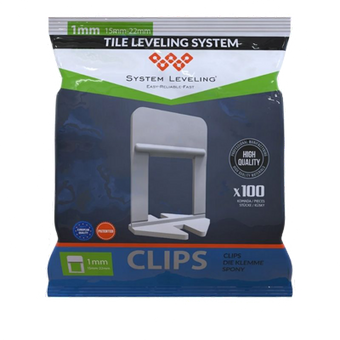 compare product XL Nivelatori za pločice 1mm (za debljinu 15-22mm) - 100 kom