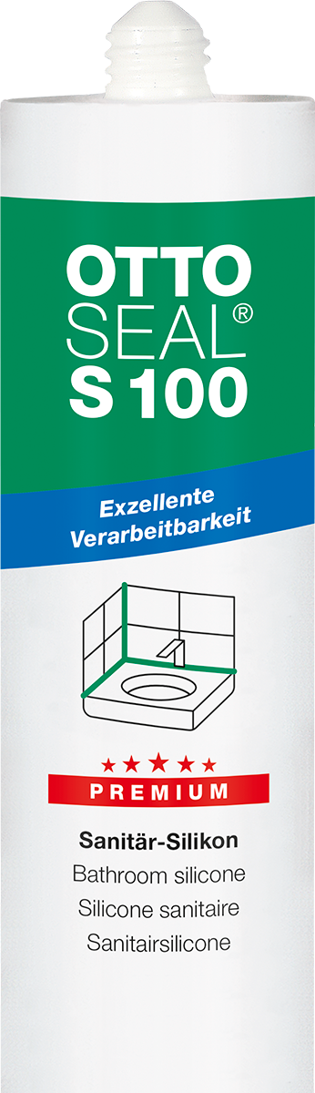 OTTOSEAL S100 Premium Sanitarni Silikon 300ml - Srebrno-siva (17)