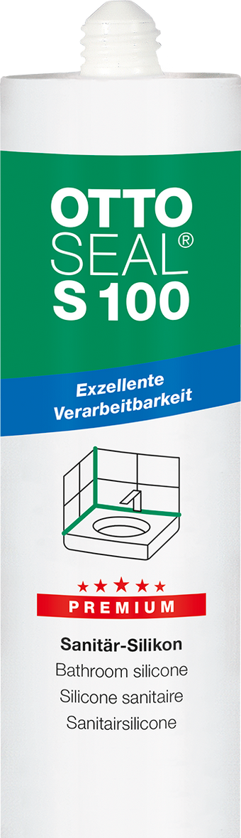 compare product OTTOSEAL S100 300ml Premium Sanitary Silicone - White (Fugenweiss)
