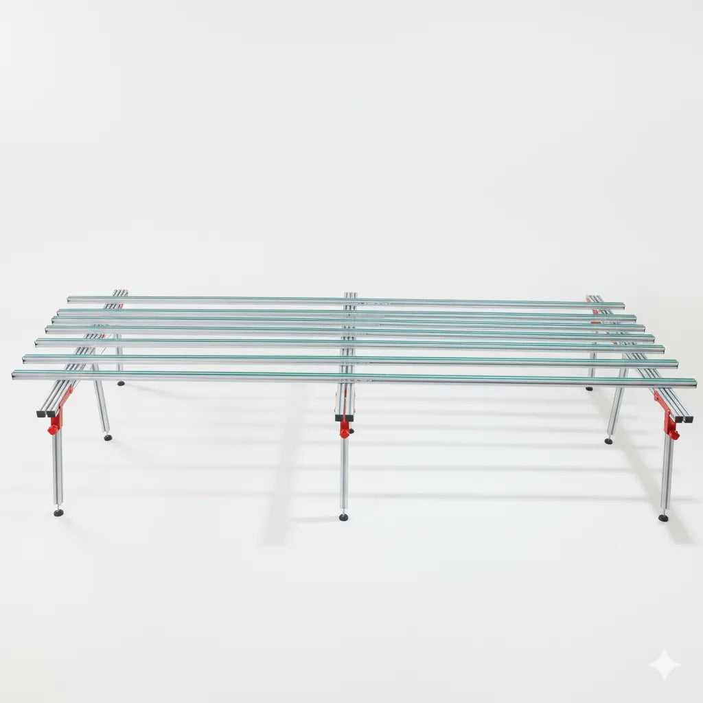 E2009 Plattenstütztisch mit 500 kg Tragfähigkeit und verstellbarem Größenbereich