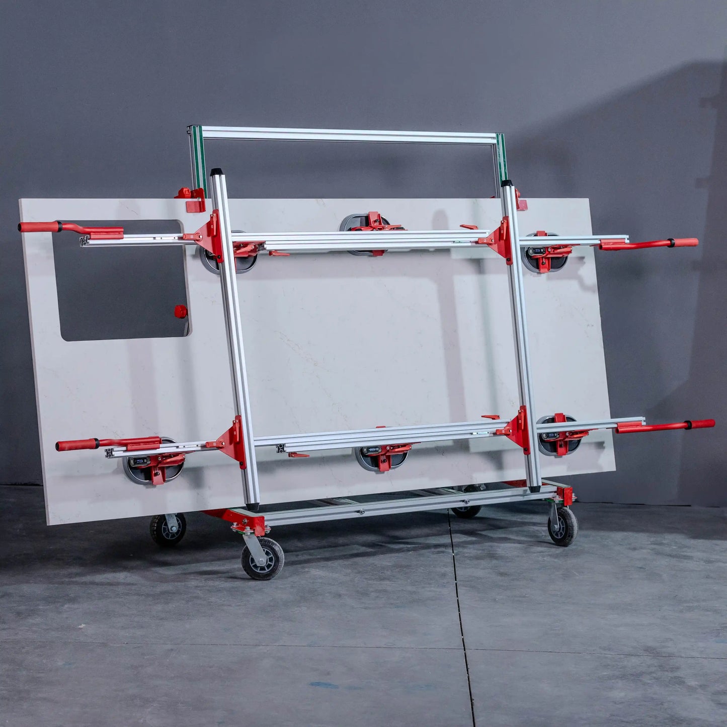 E4001 Schwerlast-Plattenheber mit Aluminium-Saugnapf und LCD-Display