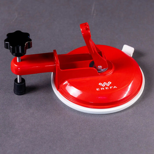 E1025 Saugnapf zur Wasserwaage mit integrierter, kalibrierter Wasserwaage und Schnellverschlussmechanismus