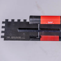 E1013 Stainless steel notched trowel for adhesive – 12mm teeth