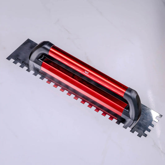 E1017 Edelstahl-Spachtel mit 12-mm-Aufnahme und Aluminiumgriff